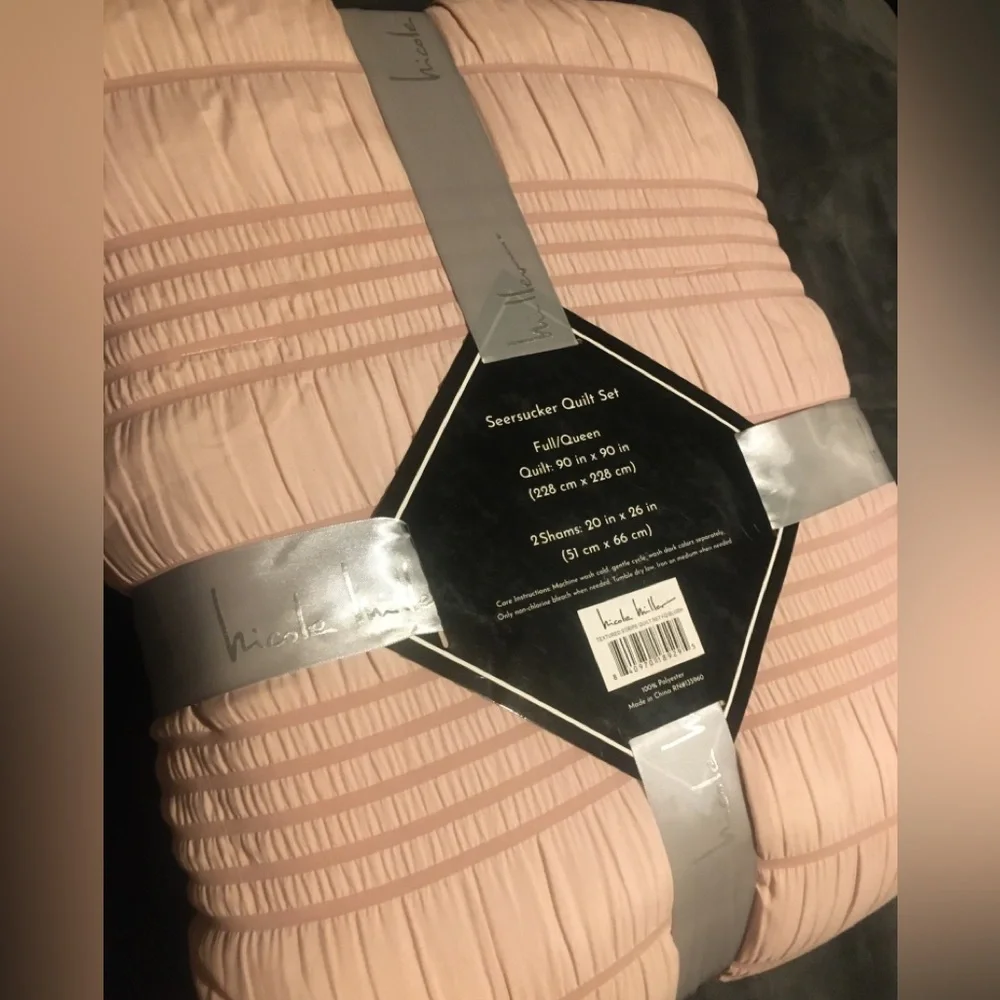Nicole Miller Pink Comforter Set